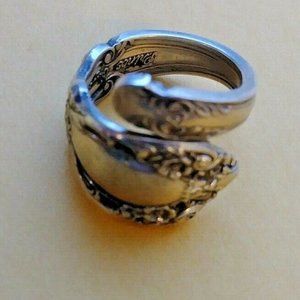 Vintage Sterling Silver Prince Eugene Spoon Ring